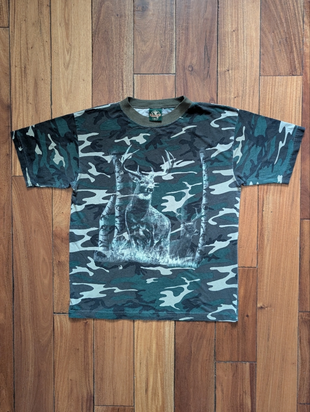 Logotel Vintage Camo Deer T-shirt (L)
